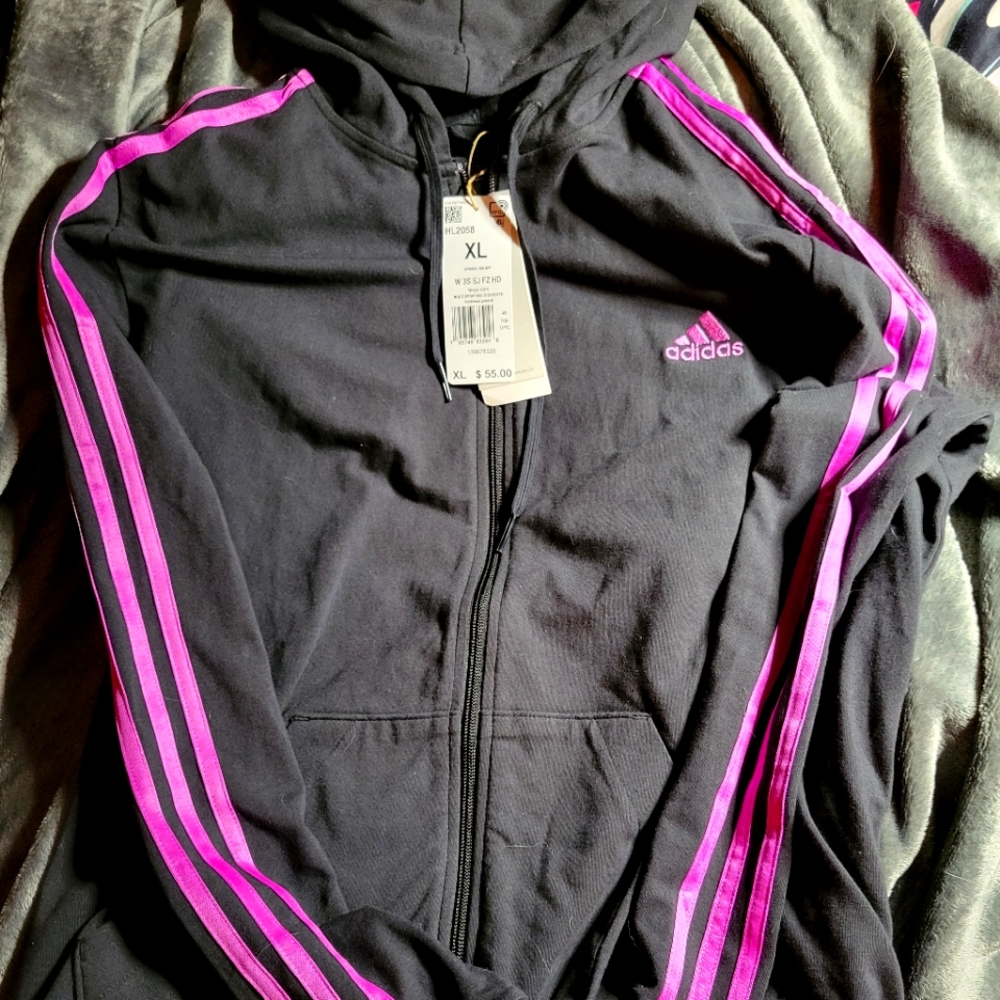 Adidas women's track jacket nwt